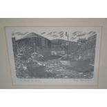 Pam Petworth, two artist signed Limited Edition etchings, together with a James Bostock, signed
