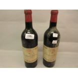 Two bottles, Chateau Gazin Grand Cru Pomerol, 1959