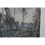 Edward Bawden, CBE. R.A. (1903 - 1989) watercolour, ' After the Storm ', 18ins x 22.5ins, signed and
