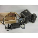 Quantity of various cameras and binoculars