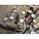 Two gentlemens Seiko wristwatches together with other wristwatches