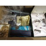 Quantity of various silver and other costume jewellery