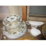 Quantity of Royal Worcester Mathon Hop pattern dinner ware