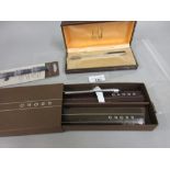 Dunhill Gemline boxed fountain pen together with a Cross boxed fountain pen