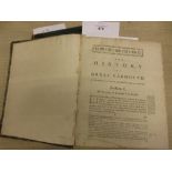 One volume ' The History of Great Yarmouth and Antiques ' by Henry Swinden 1772 (lacking title