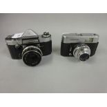 Praktica 35mm camera and a Voigtlander Vito C 35mm camera