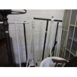 Reproduction Victorian style painted iron and steel clothes rail