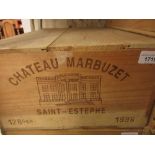 Twelve bottles Chateau Marbuzet Saint - Estephe 1996