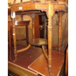 Edwardian rosewood octagonal occasional table (losses)