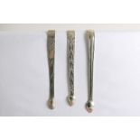 BIRMINGHAM:- A Thread pattern pair of sugar tongs, initialled, by Thomas Parsons, Birmingham 1796