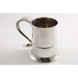 A SMALL COLLECTION OF NEWCASTLE SILVER A George II / III large mug of slightly tapered form with a