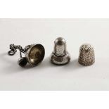 A LATE 18TH CENTURY CONTINENTAL SPICE BOX in the form of an acorn on a stalk, with engraving (