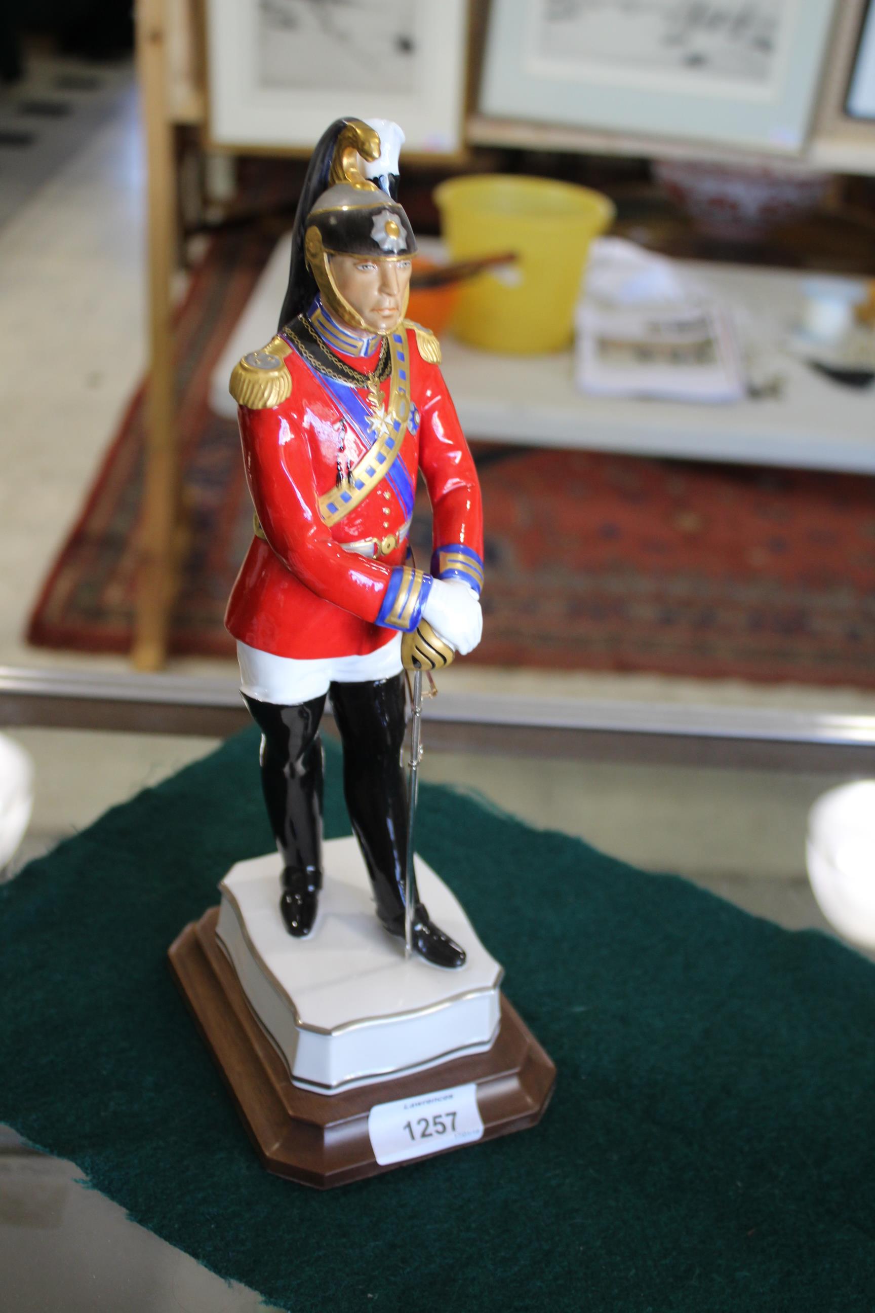 ROYAL WORCESTER FIGURE - COLONEL OF THE NOBLE GUARD a limited edition Royal Worcester figure, - Image 9 of 10