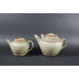 RICHARD BATTERHAM - LARGE STUDIO POTTERY TEAPOT an unusually large stoneware teapot, with a