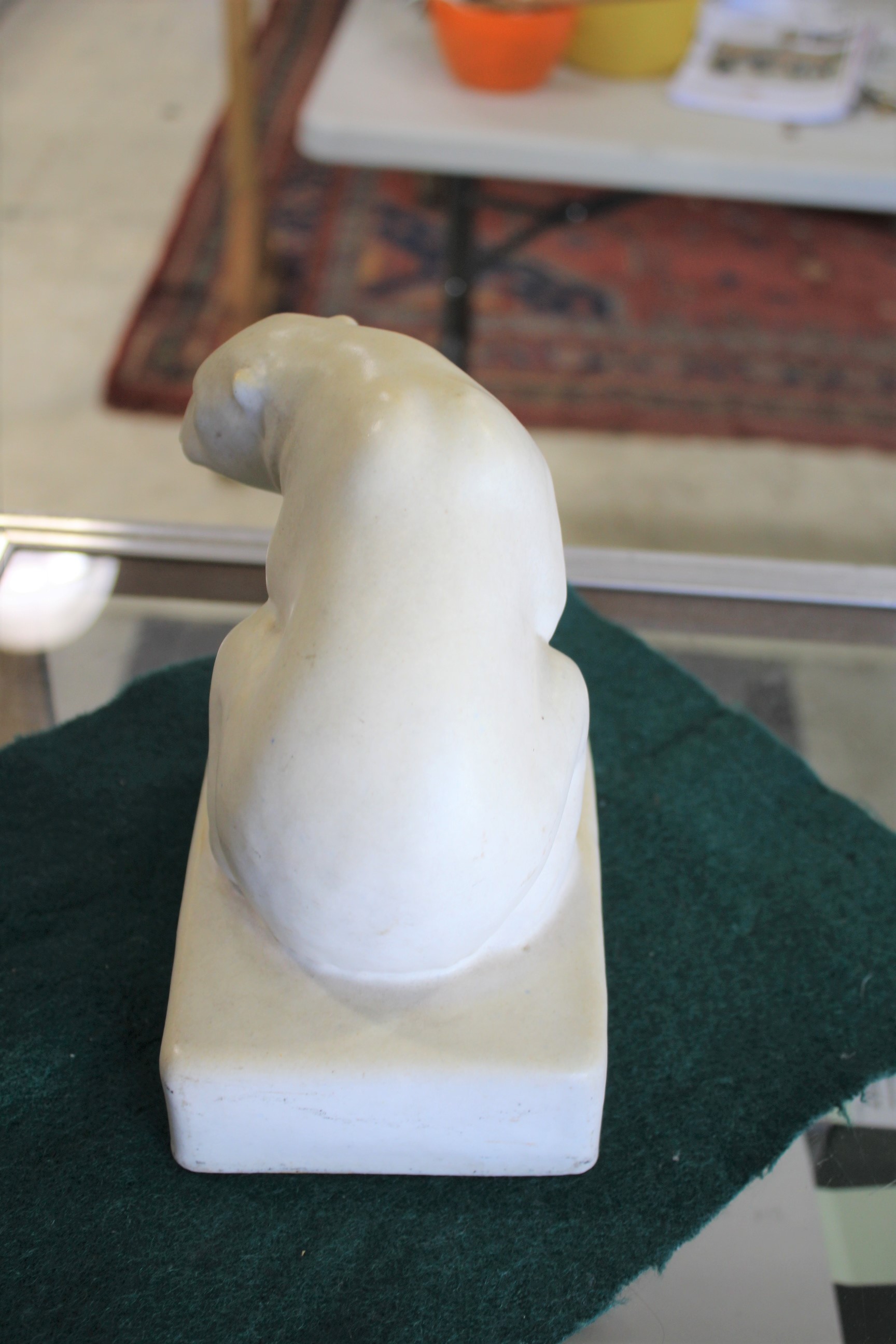 DOULTON CARRARA POLAR BEAR a promotional marble effect model of a Polar Bear in a seated position, - Image 5 of 9