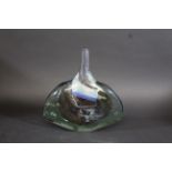 MDINA GLASS VASE - AXE HEAD a Mdina glass vase in the Axe Head design, with internal decoration