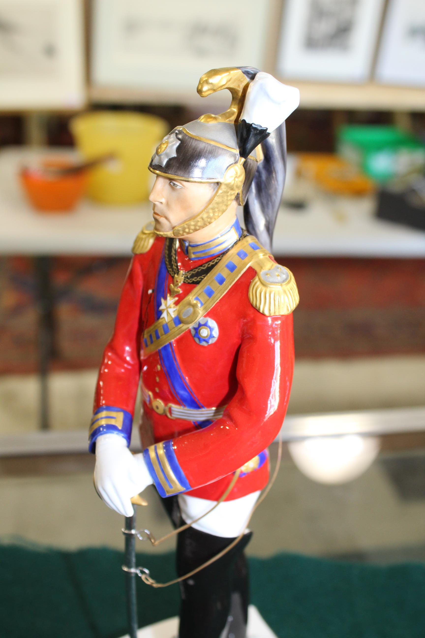 ROYAL WORCESTER FIGURE - COLONEL OF THE NOBLE GUARD a limited edition Royal Worcester figure, - Image 5 of 10