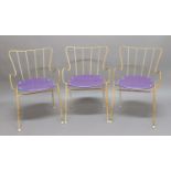 ERNEST RACE - SET OF FOUR 'ANTELOPE' DINING CHAIRS a set of four vintage tubular steel chairs with
