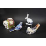 ROYAL CROWN DERBY PAPERWEIGHTS including Millennium Dove (772 of 1500, Govier's of Sidmouth), Blue