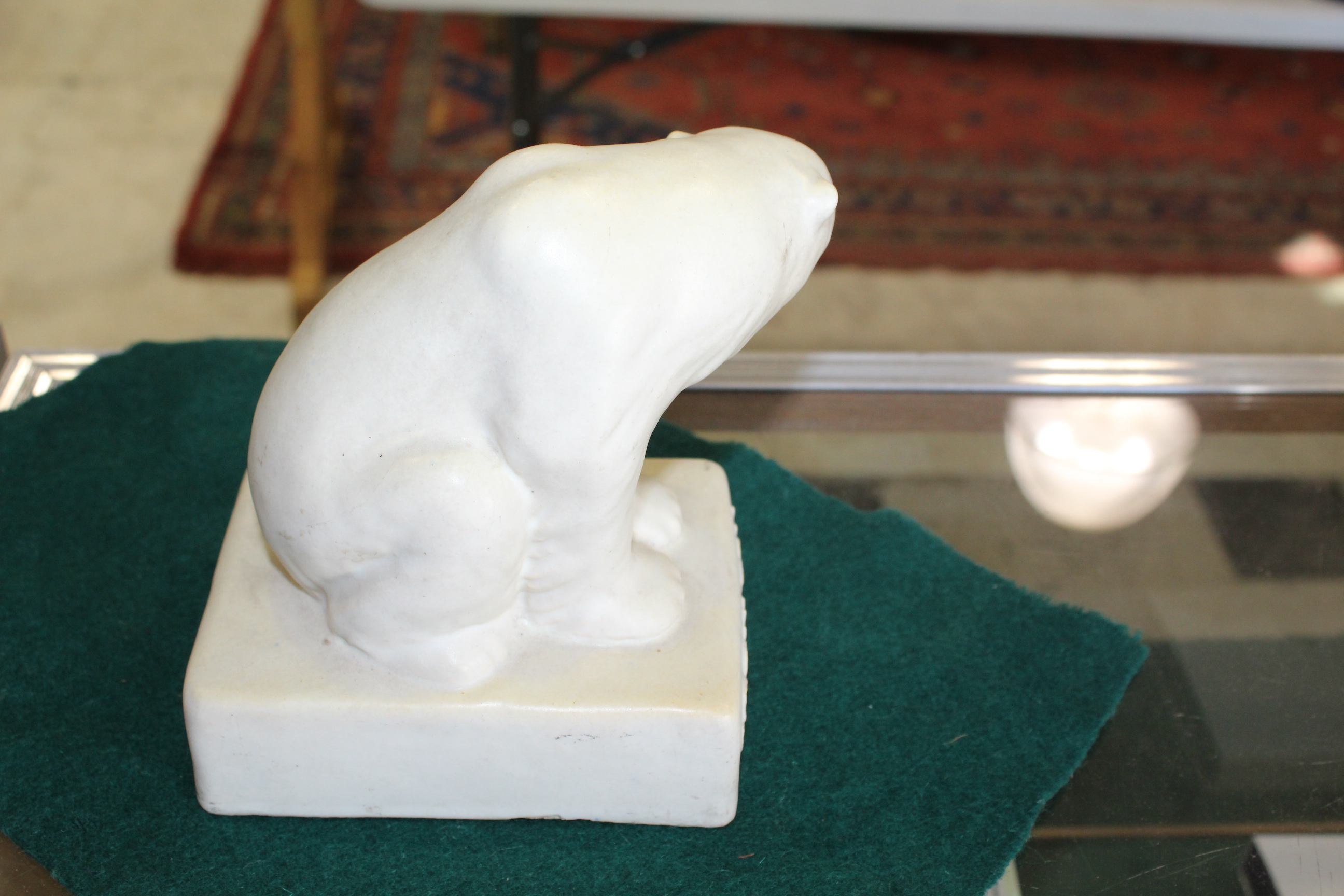 DOULTON CARRARA POLAR BEAR a promotional marble effect model of a Polar Bear in a seated position, - Image 6 of 9