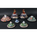 COLLECTION OF PORCELAIN COVERS, mainly 18th and 19th century Chinese and Chinese style, in various