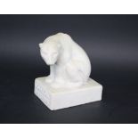 DOULTON CARRARA POLAR BEAR a promotional marble effect model of a Polar Bear in a seated position,