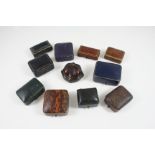 ELEVEN ASSORTED EARRING JEWELLERY BOXES one by The Goldsmiths & Silversmiths Company Ltd., 112