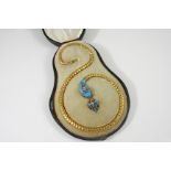 A VICTORIAN GOLD, ENAMEL AND DIAMOND SNAKE NECKLACE the turquoise enamel head is mounted with rose-