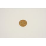 A GOLD HALF SOVEREIGN 1896, 3.9 grams.