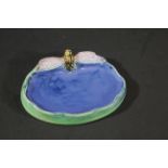 ROYAL DOULTON BIBELOT - WRIGHTS COAL TAR SOAP the dish with a Dragonfly design and blue glazed