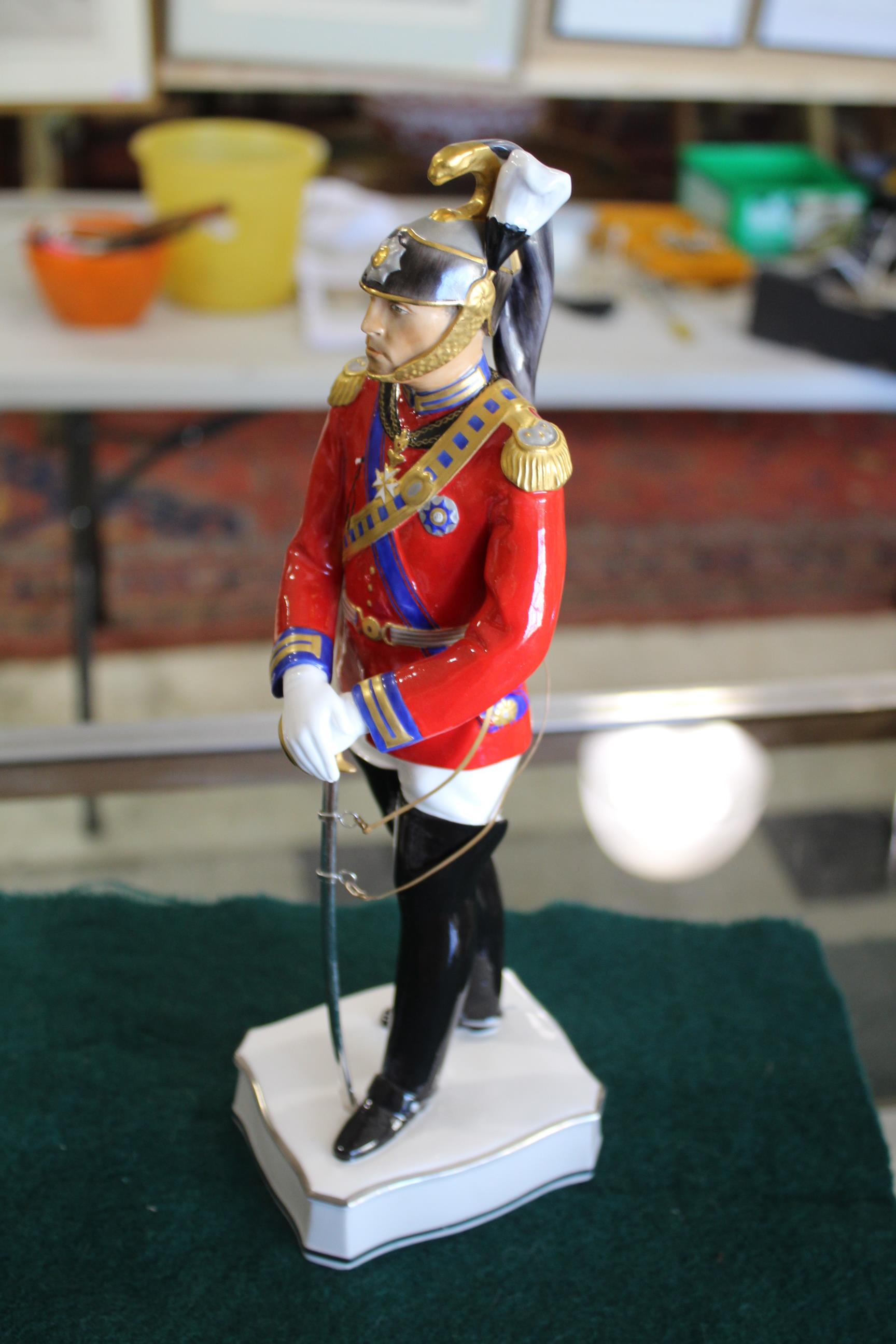 ROYAL WORCESTER FIGURE - COLONEL OF THE NOBLE GUARD a limited edition Royal Worcester figure, - Image 4 of 10