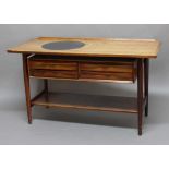 SIBAST DANISH ROSEWOOD SIDE TABLE a Rosewood side table probably designed by Arne Vodder, with 4