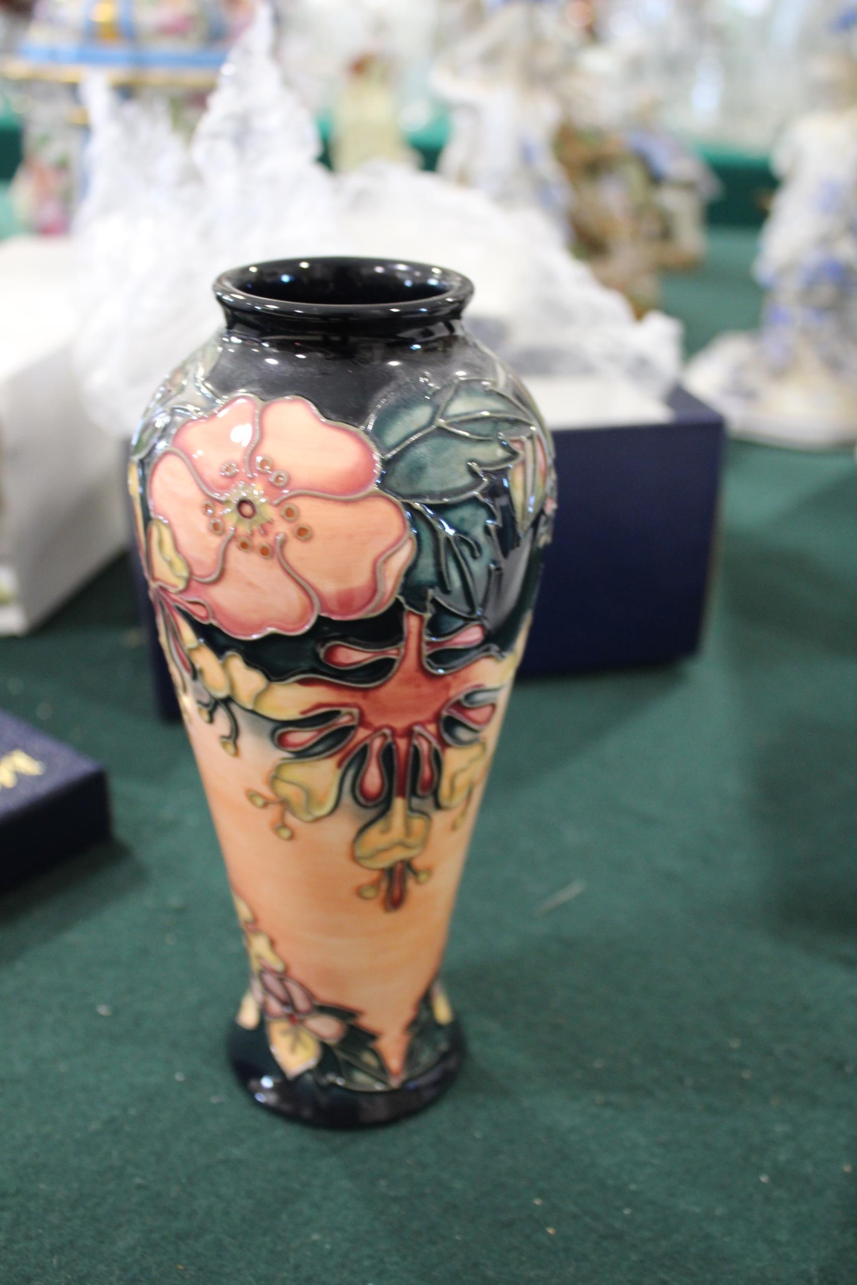 MOORCROFT POTTERY - OBERON 5 items of Moorcroft pottery in the Oberon design, including 4 vases of - Image 9 of 12