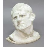 AFTER THE ANTIQUE, Bust of a man, possibly Caesar, plaster, height 36cm