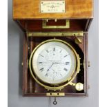 TWO DAY MARINE CHRONOMETER, by Victor Kullberg, Maker to the Admiralty, The Indian and Italian