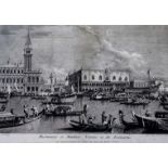 GIOVANNI BATTISTA BRUSTOLONI (1712-1796) FOUR VIEW OF VENICE, AFTER CANALETTO Engravings, c.1766