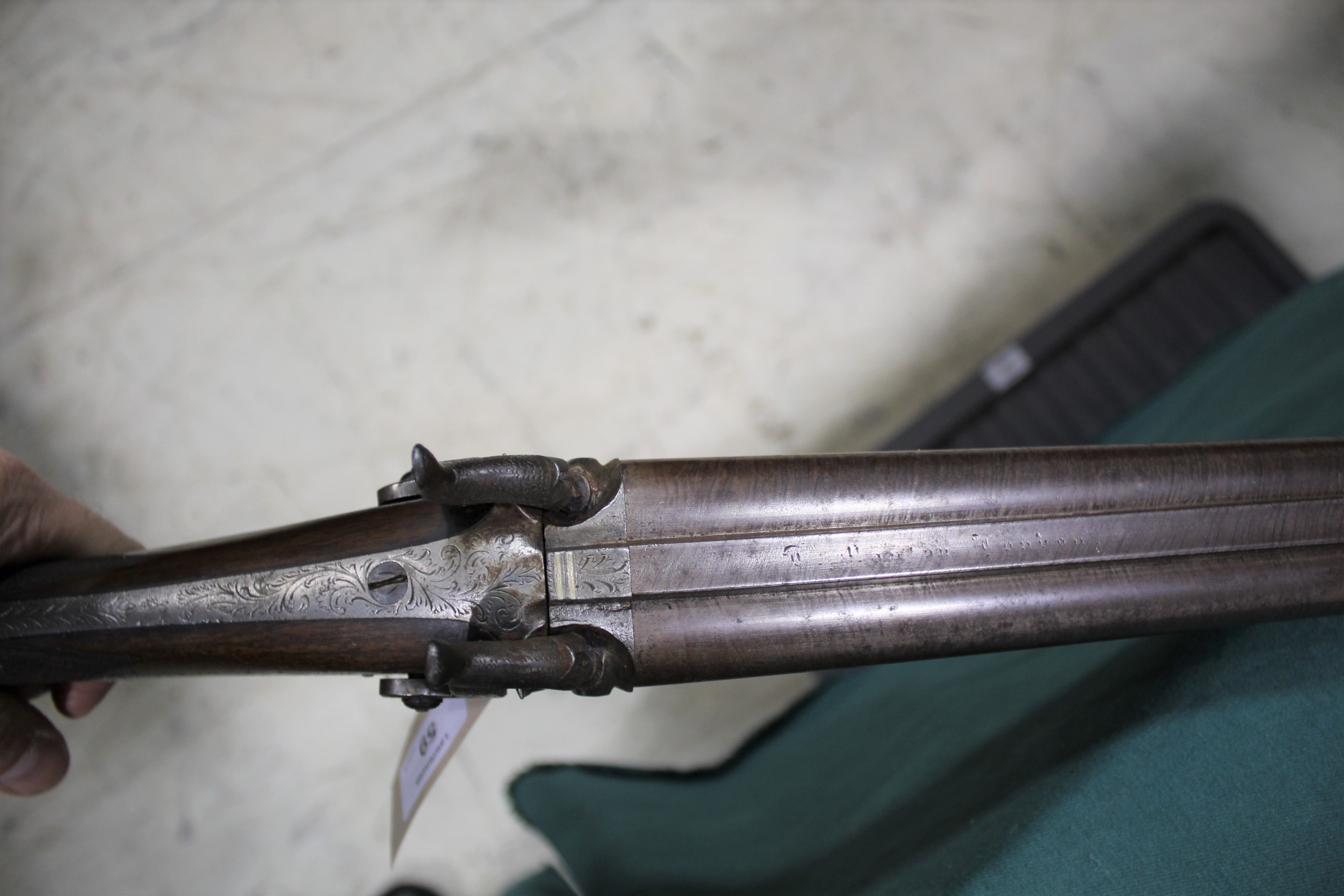 JOHN MANTON PERCUSSION SPORTING GUN a 16 bore muzzle loading percussion sporting gun, with - Image 14 of 14