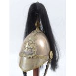 AN VICTORIAN OFFICERS HERTFORDSHIRE YEOMANRY HELMET. An 1871 pattern officers helmet of the