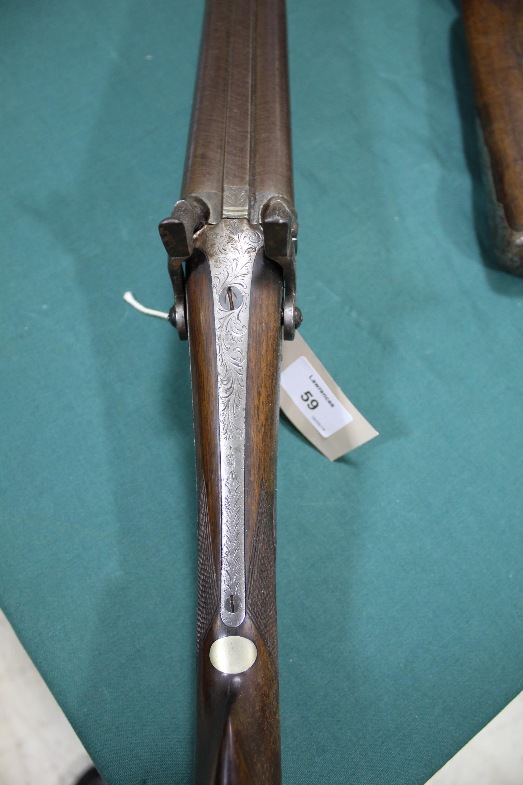 JOHN MANTON PERCUSSION SPORTING GUN a 16 bore muzzle loading percussion sporting gun, with - Image 10 of 14