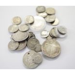 GB & WORLD COINAGE. Including (29) silver and part silver 3d pieces, (Joey's). Other coinage of