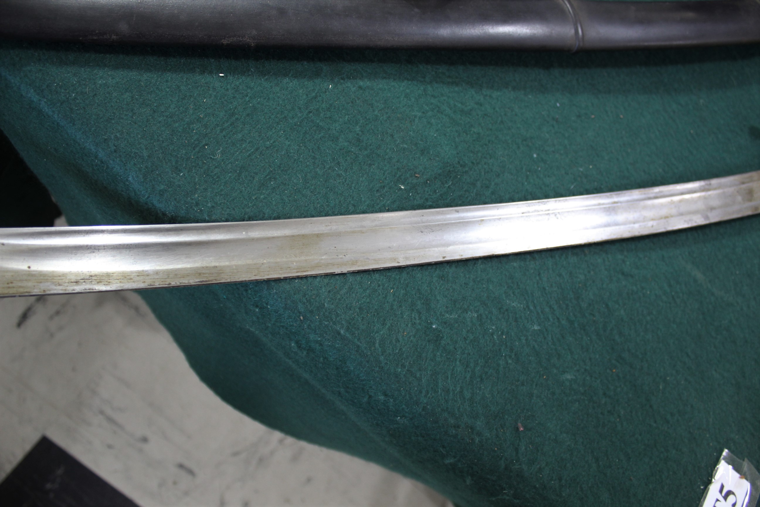 OSBORN & GUNRY 1796 PATTERN CAVALRY TROOPERS SWORD with a steel hand guard and wooden grip, the hilt - Image 10 of 17