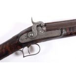 JOHN MANTON - PERCUSSION SPORTING GUN a 8 bore percussion muzzle loading sporting gun with