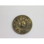 A FRANCIS & MARIA THERESA 1757 BRONZE MEDALLION. 58mm diameter with Franciscvs Avg Maria Theresa Avg