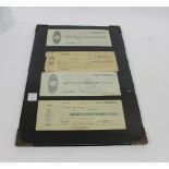 19TH CENTURY FINANCIAL DOCUMENTS Three French documents, two of which are for Theophile Roederer &