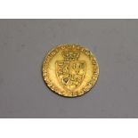 A GUINEA PIECE. A gold George 111 'Spade' Guinea, dated 1788