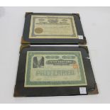 US SHARE CERTIFICATES A share certificate for the Denver and Rio Grande Railroad Company, 10 shares,