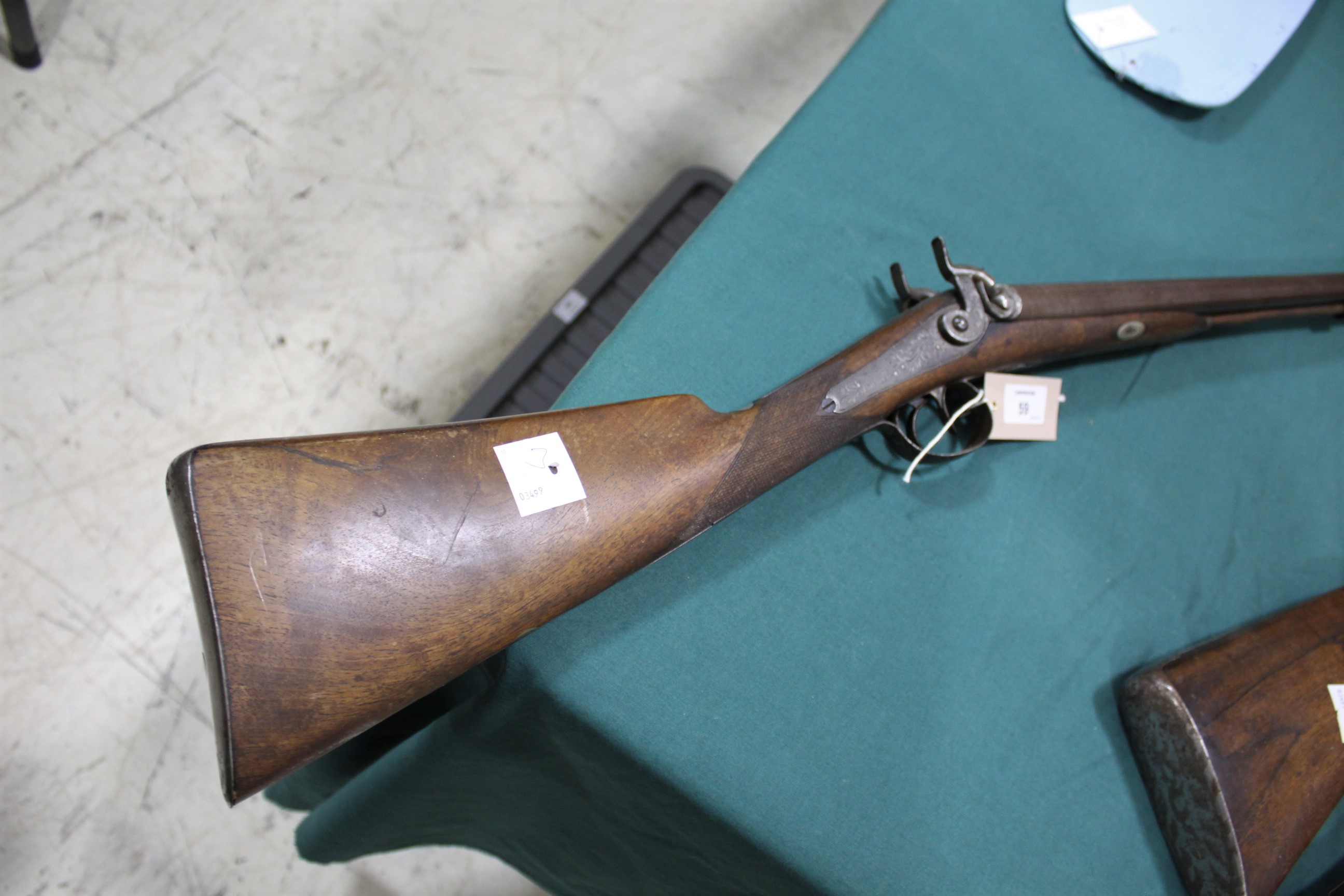 JOHN MANTON PERCUSSION SPORTING GUN a 16 bore muzzle loading percussion sporting gun, with - Image 4 of 14