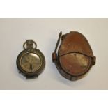 MILITARY COMPASS a WW1 period brass compass by J H Steward, London, No 773, 1902, inscribed to the