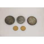 GEORGE V HALF SOVERIGNS, VICTORIAN CROWN AND OTHER COINS. Geogre V Half Sovereigns for 1911 and