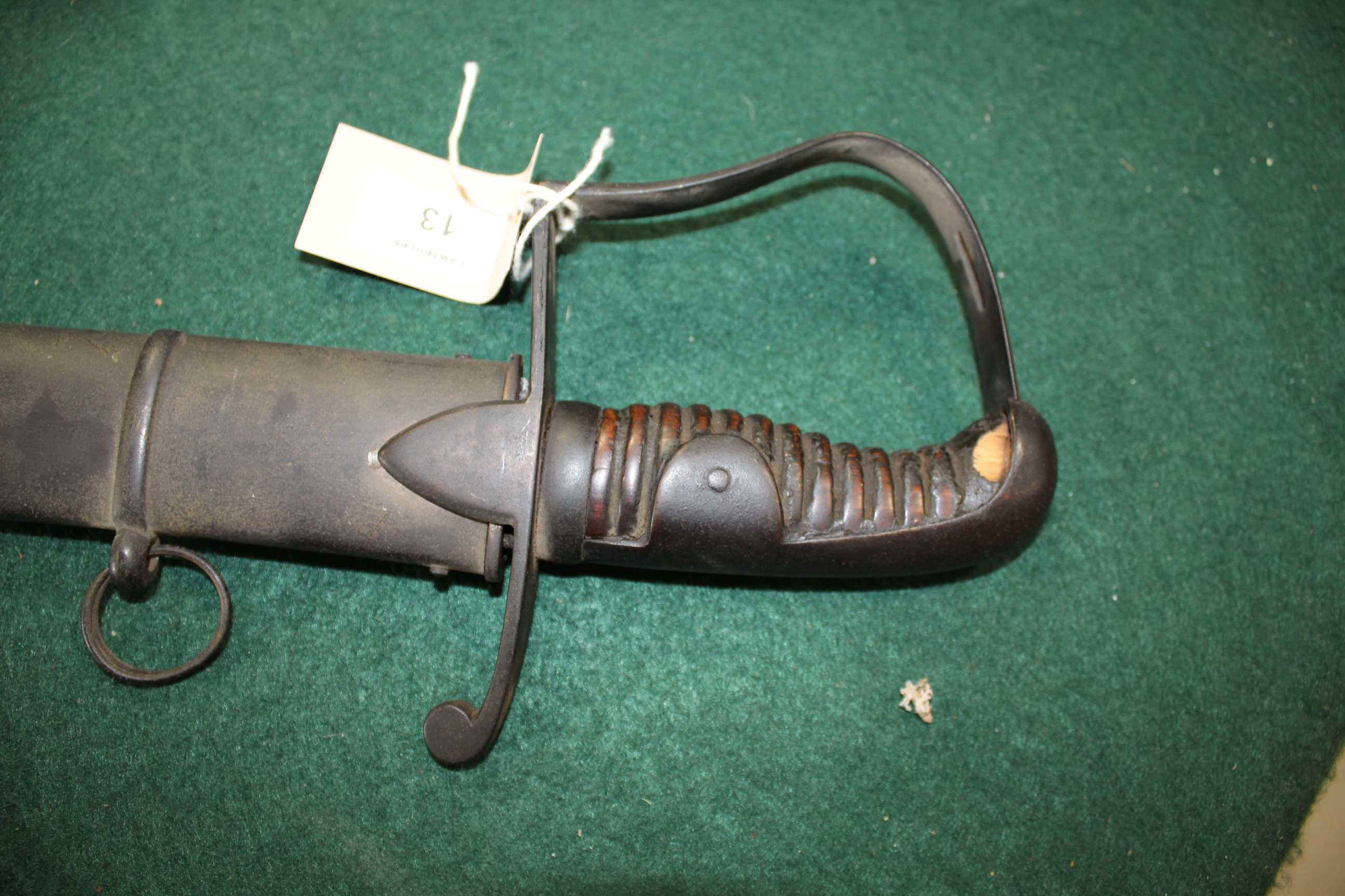 OSBORN & GUNRY 1796 PATTERN CAVALRY TROOPERS SWORD with a steel hand guard and wooden grip, the hilt - Image 2 of 17